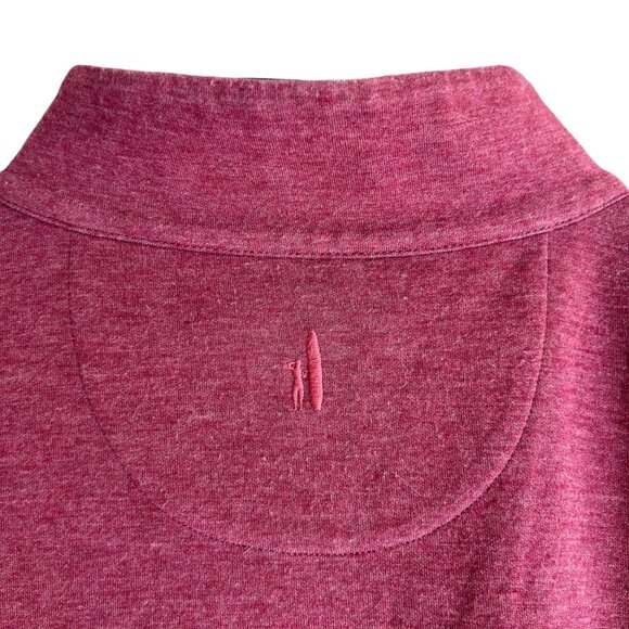 Johnnie-O Surf 1/4 Zip Mock Neck XXL Pullover Scarlet Heather Long Sleeve - Picture 7 of 11